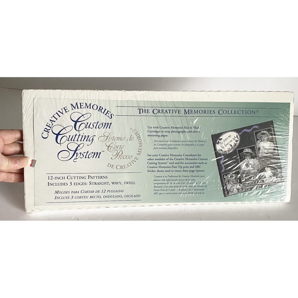 Creative Memories Custom Cutting System 12 inch Patterns Wavy Swell Straight New